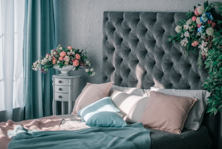 Wiosenna aranżacja sypialni Wiosenna aranżacja sypialni