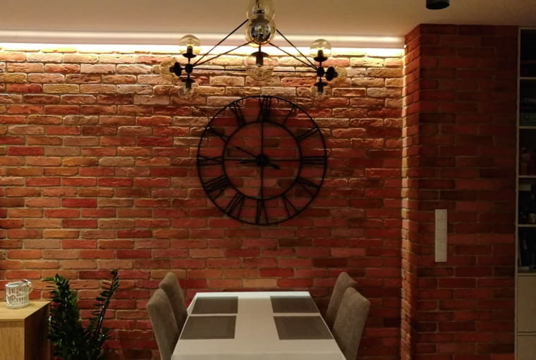 Ceglana ściana sprawdzi się w intensywnie użytkowanych wnętrzach – jest odporna na uszkodzenia mechaniczne oraz wilgoć Ceglana ściana sprawdzi się w intensywnie użytkowanych wnętrzach – jest odporna na uszkodzenia mechaniczne oraz wilgoć