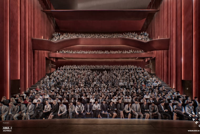 Nowa siedziba Teatru Muzycznego w Poznaniu. Sala główna