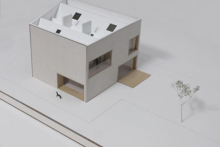 Makieta domu jednorodzinnego w Warszawie o powierzchni użytkowej 265 mkw.