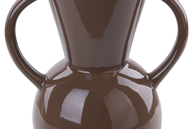 Wazon na kwiaty ORESTIADA Ceramika 19 cm Brązowy Wazon na kwiaty ORESTIADA Ceramika 19 cm Brązowy