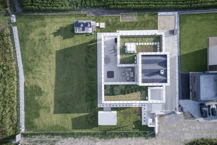 Dom w Tychach II - plan zagospodarowania terenu. Proj. DD Architekci Dom w Tychach II - plan zagospodarowania terenu. Proj. DD Architekci
