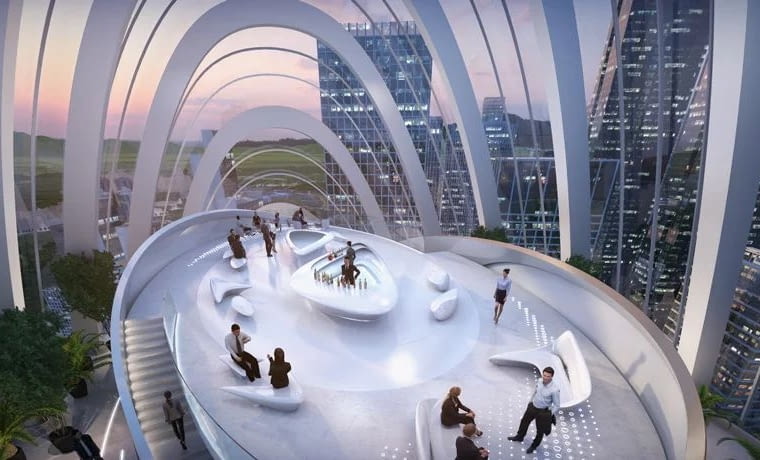 Wieżowce w Shenzhen. Proj. Zaha Hadid Architects Wieżowce w Shenzhen. Proj. Zaha Hadid Architects