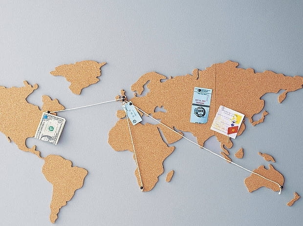 Mapa z korka Mapa z korka