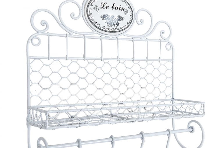 Półka LE BAIN, metal, 40 x 36 cm, gł. 11 cm,, 129 zł, kimdecor.pl