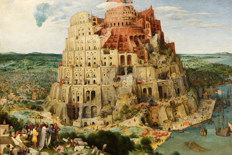 Pieter Bruegel (starszy), Wieża Babel, 1563, domena publiczna Pieter Bruegel (starszy), Wieża Babel, 1563, domena publiczna