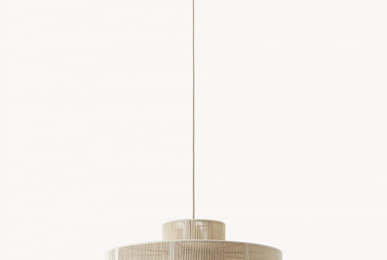 Duża lampa wisząca Lace z lnianego sznurka, 659,90 zł. Duża lampa wisząca Lace z lnianego sznurka, 659,90 zł.