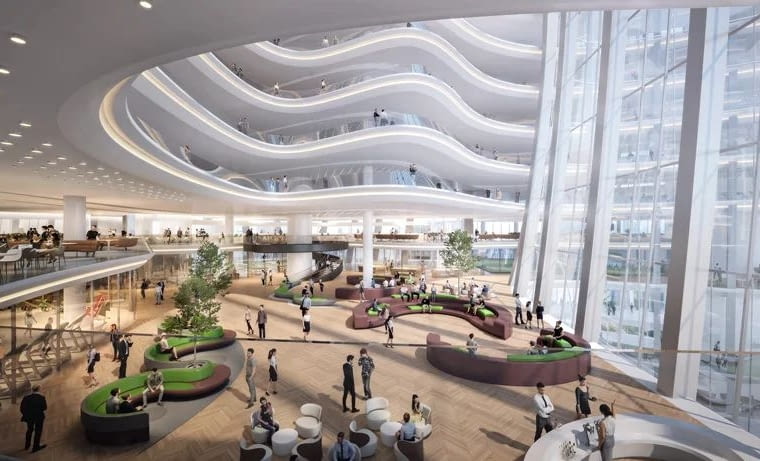 Wieżowce w Shenzhen. Proj. Zaha Hadid Architects Wieżowce w Shenzhen. Proj. Zaha Hadid Architects