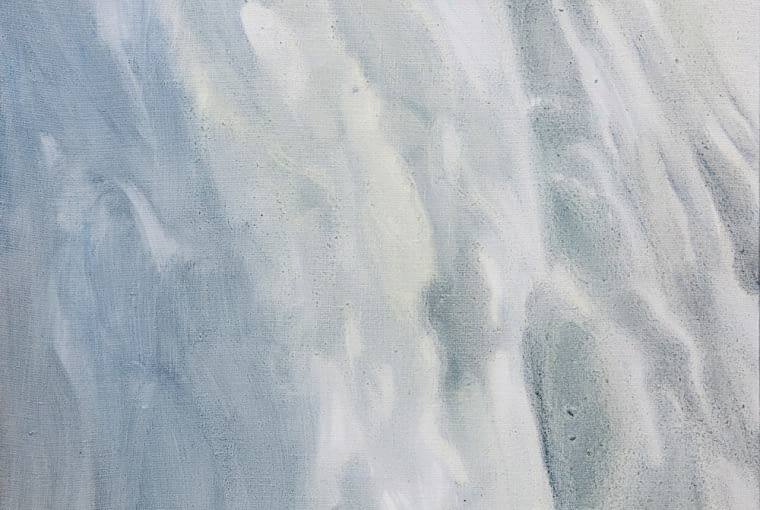 Lawina, 35 x 46 cm, olej na płótnie, 2014 r.