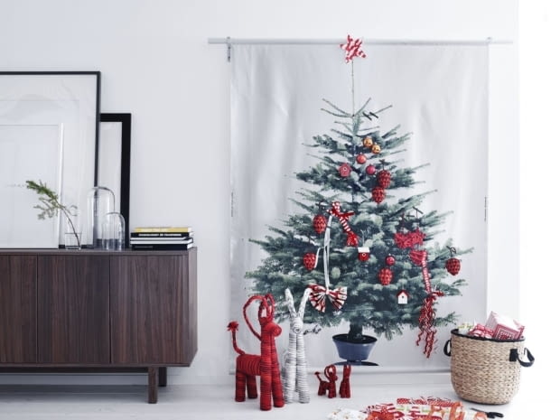 Święta w IKEA: VINTER 2014 tkanina. Cena: 24,99 zł/m. Ikea, święta, boże narodzenie, nowości, świąteczne dodatki
