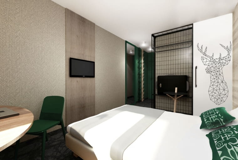 Projekt wnętrz hotelu Ibis Styles Tomaszów Lubelski Projekt wnętrz hotelu Ibis Styles Tomaszów Lubelski
