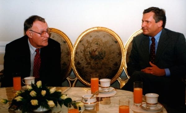 Kamprad z prezydentem Kwaśniewskim, IKEA