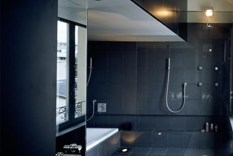 francuski loft, lofty, w męskim stylu, luksus