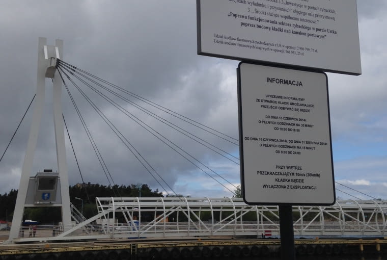 Kładka w Ustce Kładka w Ustce