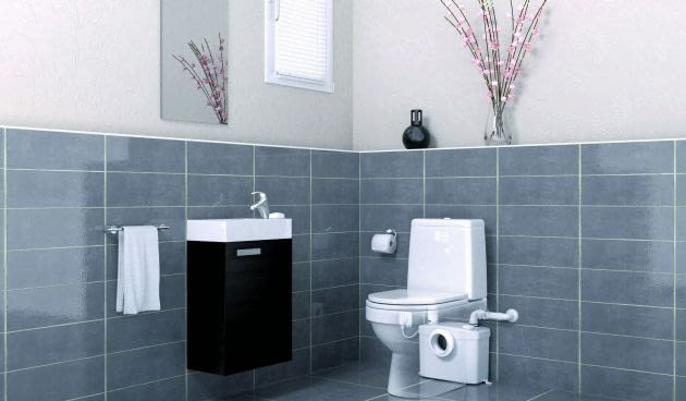 Miskę ustępową, umywalkę, kabinę prysznicową, wannę, bidet oraz pralkę możemy ustawić w pomieszczeniach, w których nie ma pionu kanalizacyjnego. Ścieki, które powstaną podczas użytkowania łazienki lub toalety, zostaną odprowadzone przez urządzenia rozdrabniająco-przepompowujące Miskę ustępową, umywalkę, kabinę prysznicową, wannę, bidet oraz pralkę możemy ustawić w pomieszczeniach, w których nie ma pionu kanalizacyjnego. Ścieki, które powstaną podczas użytkowania łazienki lub toalety, zostaną odprowadzone przez urządzenia rozdrabniająco-przepompowujące