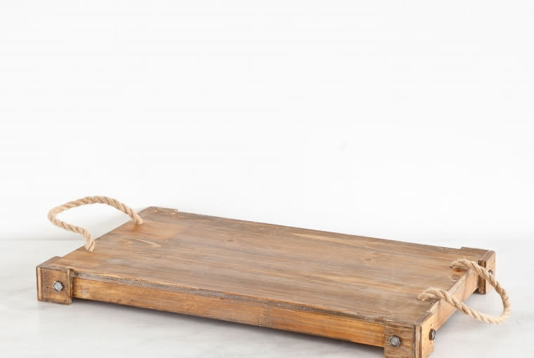 Zara Home - Milano Collection: drewniana taca ze wzmocnionymi kantami. Cena: 149 zł. zara home, len, lniana pościel, prostota, minimalizm we wnętrzach, prosta pościel