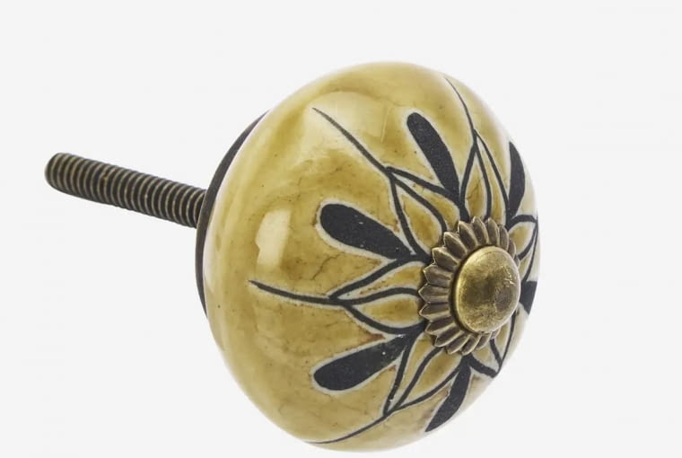 gałka do mebli (Madam Stoltz), ceramika, ręcznie malowana, śr. 4 cm, 21 zł, ulicaceramiczna.pl