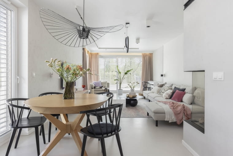 PROJEKT: Nowoczesny dom z elementami boho PROJEKT: Nowoczesny dom z elementami boho