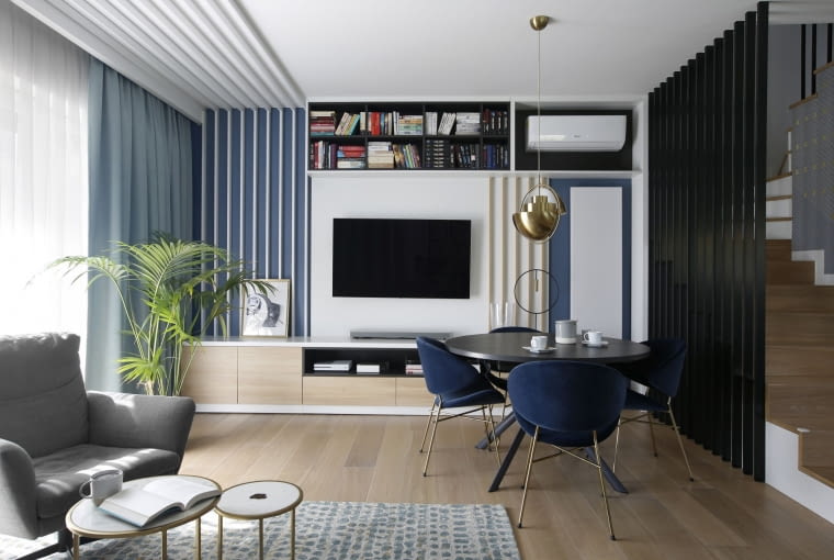 Aranżacja wokół telewizora