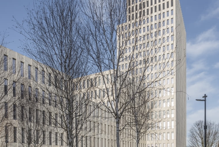 Wieżowiec na Mokotowie - siedziba Transportowego Dozoru Technicznego. Proj. JEMS Architekci Wieżowiec na Mokotowie - siedziba Transportowego Dozoru Technicznego. Proj. JEMS Architekci