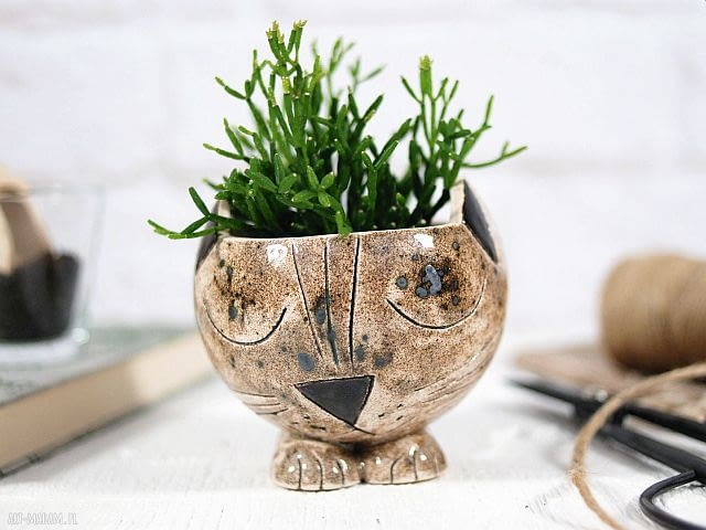 Ręcznie robiona, piękna doniczka z ceramiki, 75 zł Ręcznie robiona, piękna doniczka z ceramiki, 75 zł