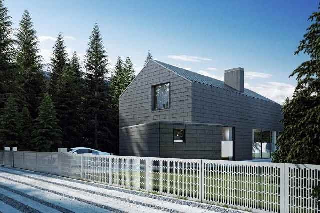 Widok od ulicy na elewację wschodnią Widok od ulicy na elewację wschodnią