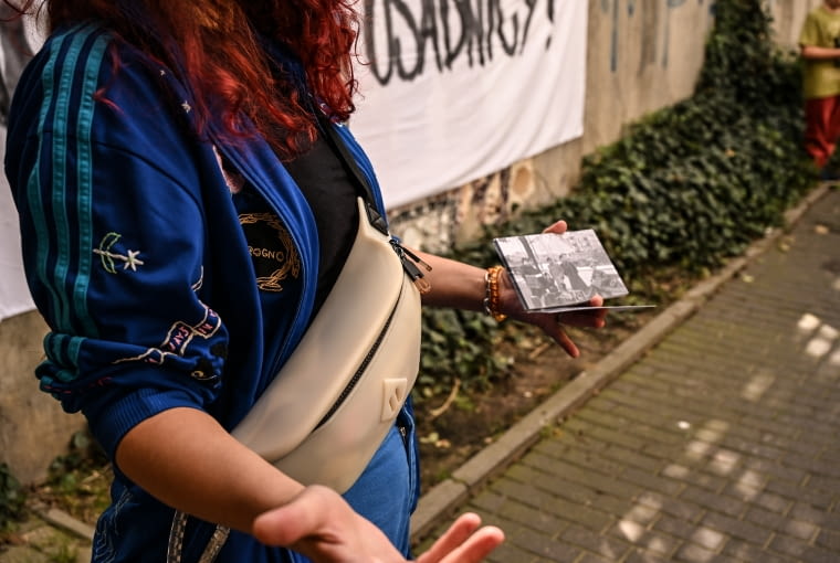 Mozaika "Przybyli" w Szczecinie