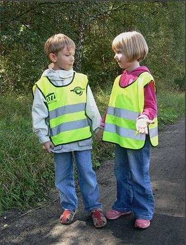 Kamizelki odblaskowe dla dzieci