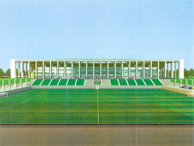 Widok od strony dzisiejszego boiska