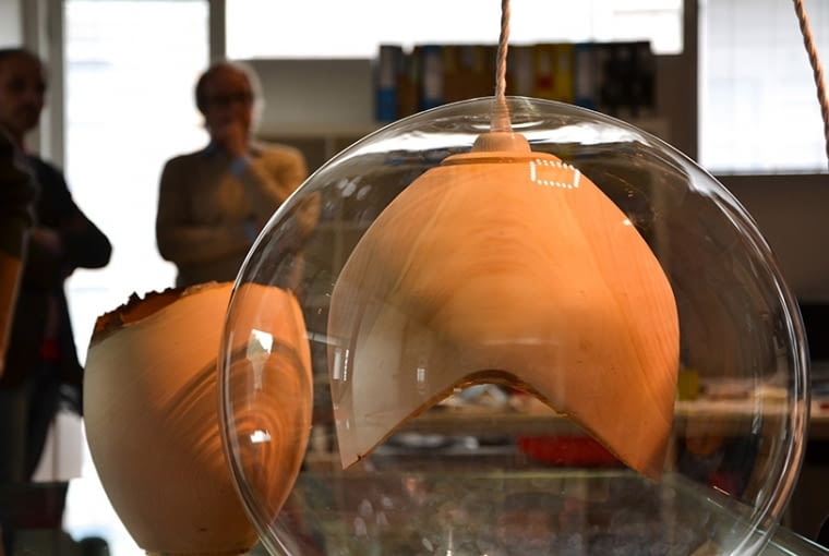 Lampy Teca, proj. Slow Wood lampy, oświetlenie, design