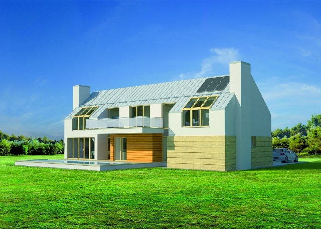 Elewacja ogrodowa elewacja ogrodowa,projekt domu,projekty domów,dom jednorodzinny