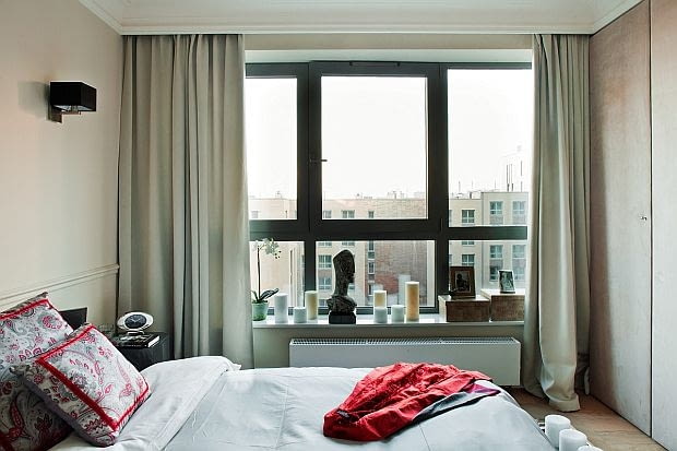 Sypialnia w apartamencie Manhattan w Woronicza Qbik. Zień Home, Maciej Zień