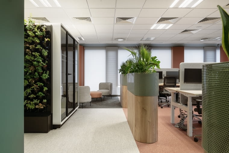 Biuro firmy Bayer w Oliwia Centre. Proj. Design Anatomy