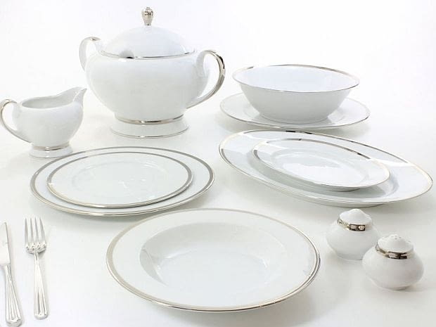 Gerlach, Platynowy Pas Gerlach, porcelana, serwisy obiadowe