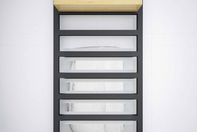 Simple One/TERMA | Wymiary [mm]: szer. 500, wys. 480-1920 | materiał: stal | moc: 173-707 | maks. temp.: 82oC | wbudowana grzałka | duży wybór wieszków. Cena: od 1000 zł, www.termaheat.pl