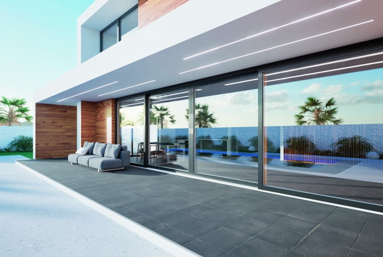 Aby całość projektu domu była spójna, trzeba się kierować jedną z trzech zasad doboru koloru okien – kontrast, harmonia, przełamanie