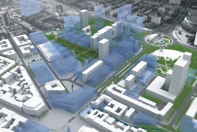 Centrum Katowic projektu Tomasza Koniora Projekt na centrum Katowic projektu Tomasza Koniora