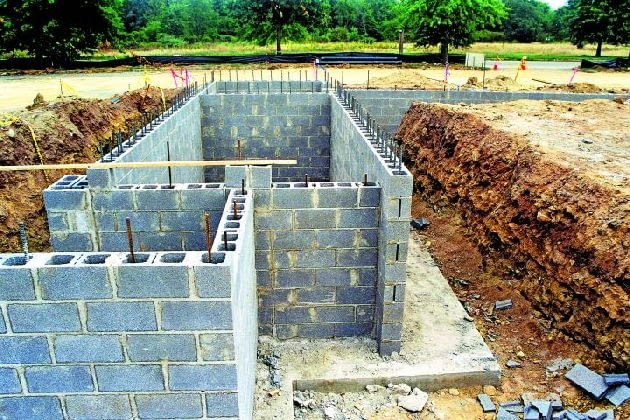 Ściany fundamentowe z pustaków zasypowych Ściany fundamentowe z pustaków zasypowych