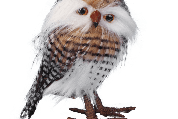 Ozdoba świąteczna sowa 19 cm, biało-brązowa 59,99 zł, kod 92041819