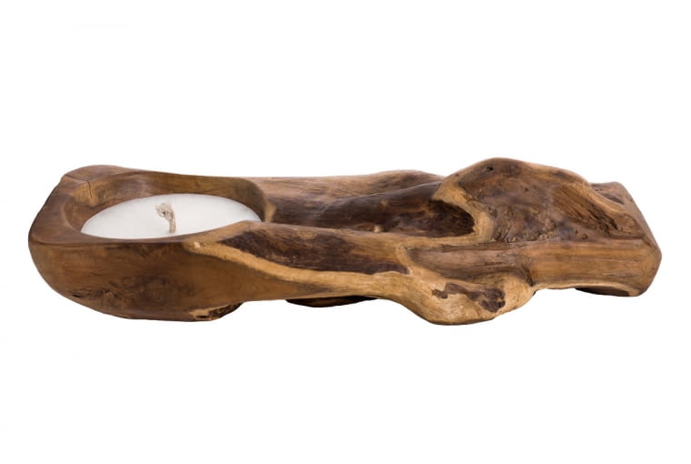 Świeca Vogglia Boot, drewno tekowe, 50 x 20 cm, cena: 250 zł, pakamera.pl Meble z drewna