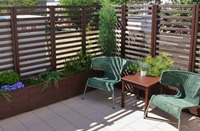 Duży taras w bloku Duży taras w bloku