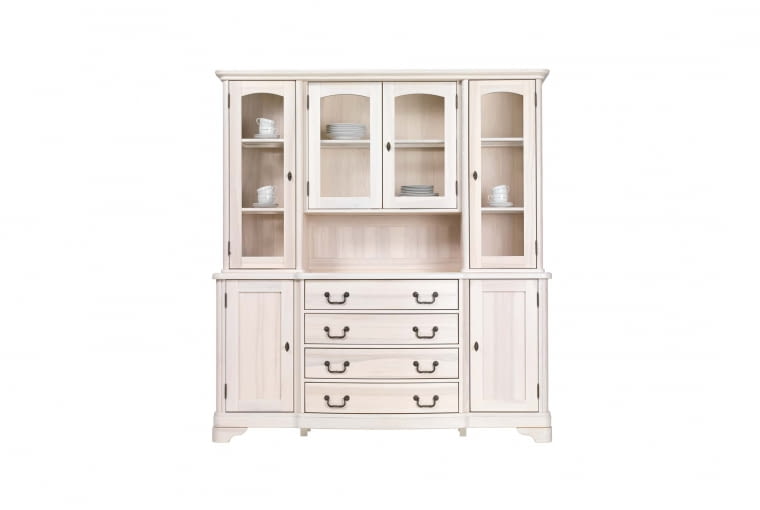 Queen, drewno, 182 x 60 cm, wys. 200 cm, unimebel.pl witryna do salonu