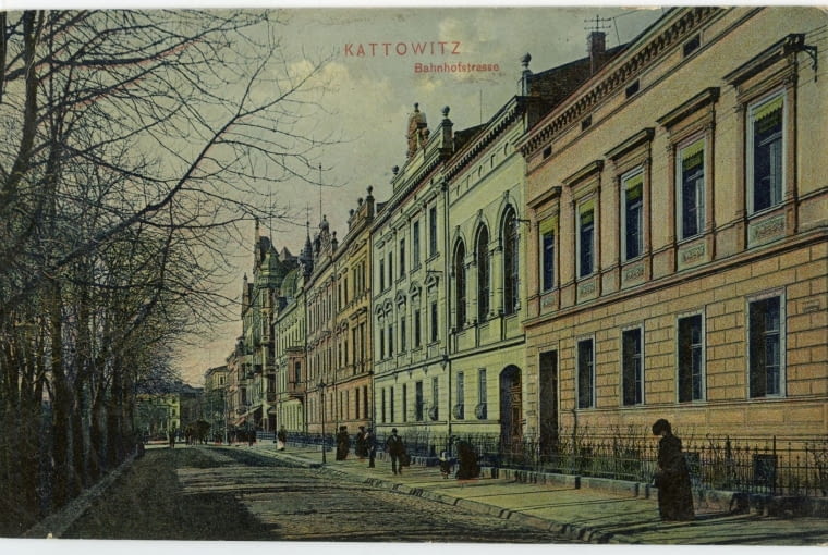 Ulica Dworcowa w Katowicach - zdjęcie archiwalne Ulica Dworcowa w Katowicach - zdjęcie archiwalne