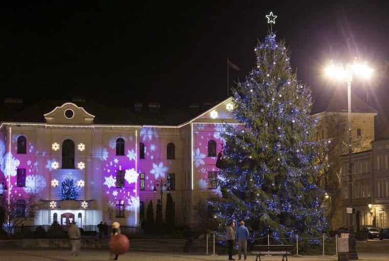 Iluminacja w Bydgoszczy 14.12.2014 Bydgoszcz . Iluminacje swietlne w miescie . Fot. Grazyna Marks / Agencja Gazeta