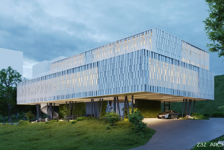 Dom w Chmurach. Proj. Z3Z ARCHITEKCI Dom w Chmurach. Proj. Z3Z ARCHITEKCI