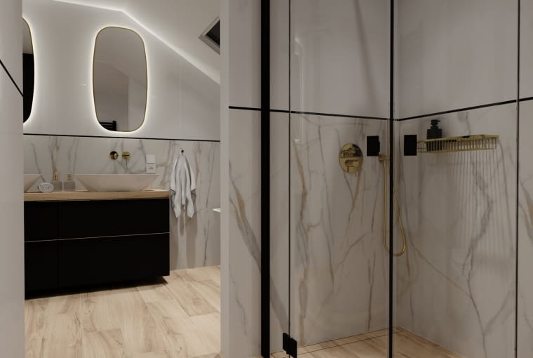 Łazienka na poddaszu