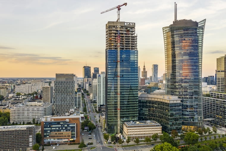 Budowa The Bridge w Warszawie