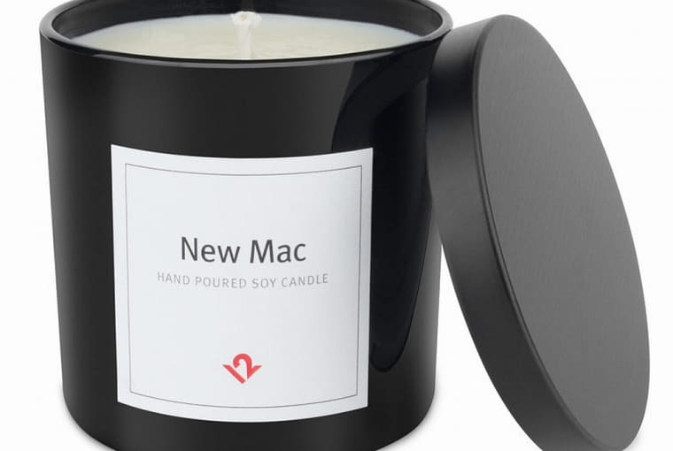 Świeczka o zapachu nowego MacBooka Świeczka o zapachu nowego MacBooka