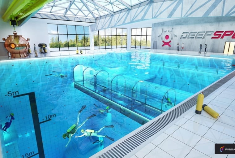 Deepspot - basen nurkowy w Mszczonowie. Deepspot - basen nurkowy w Mszczonowie.