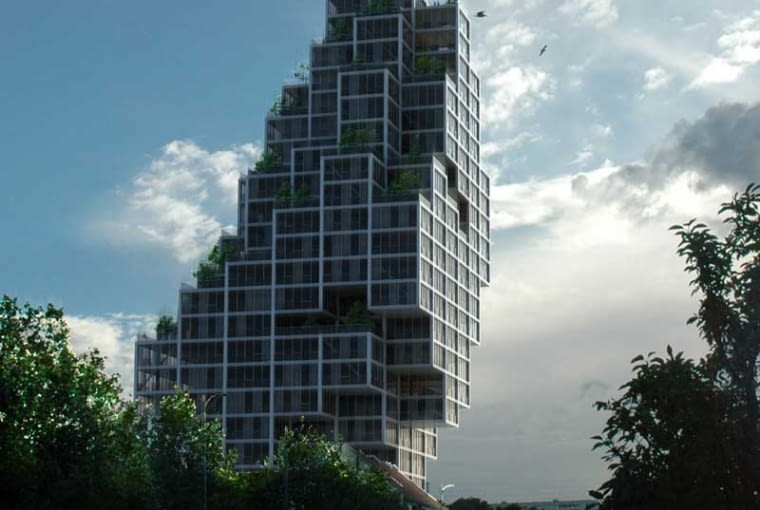 MVRDV, wieżowiec w Kopenhadze MVRDV, wieżowiec w Kopenhadze